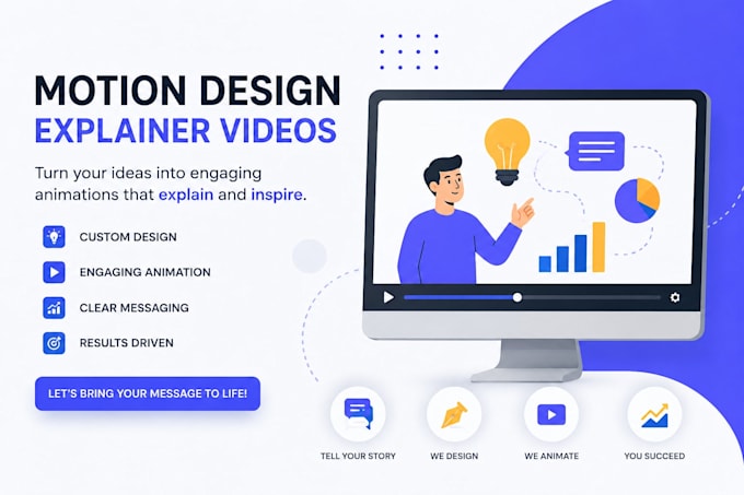 create engaging explainer animations using motion design