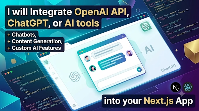 integrate openai api and chatgpt into nextjs react app