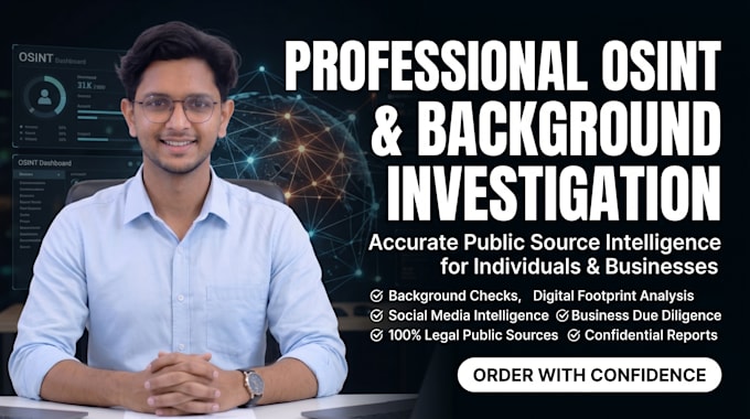 do professional osint investigation and background check research