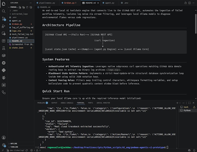 integrate local ollama ai pipelines into your github actions