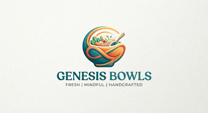 design a creative bowl logo for your brand