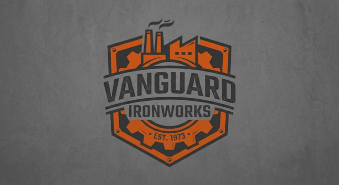 design a strong industrial factory logo