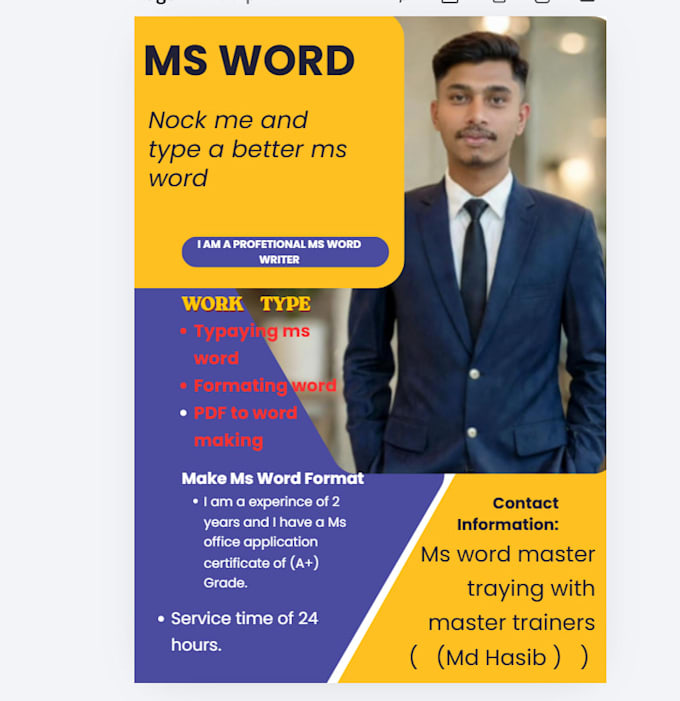 do ms  word formatting and document creation