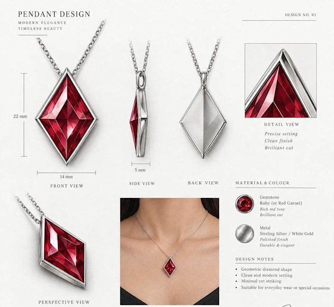 do 3d jewelry designing and rendering