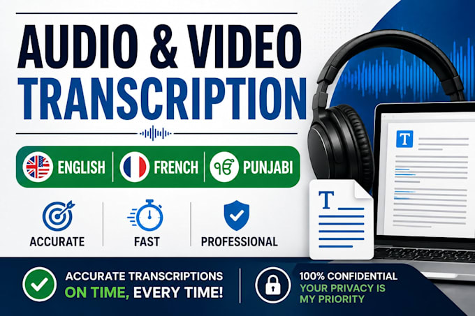 accurately transcribe audio and video into text