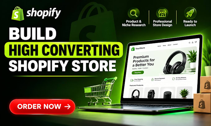 design a high converting shopify store
