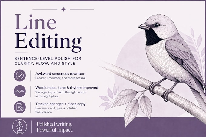 line edit your writing for clarity and flow