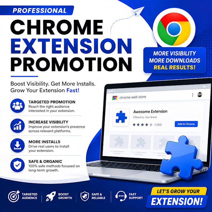 do chrome extension promotion, extension and browser