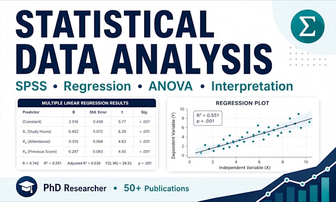 do statistical data analysis and interpretation