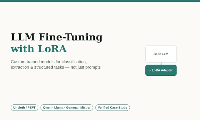 fine tune your llm with lora for custom tasks