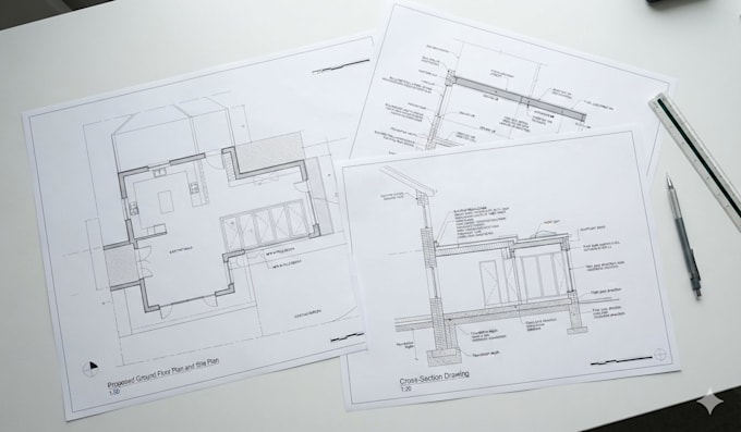 draw UK planning plans structural drawings permission drawings
