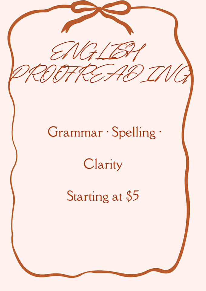 proofread your english for grammar and spelling
