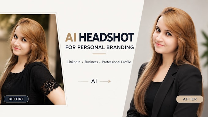 create a professional ai headshot for personal branding