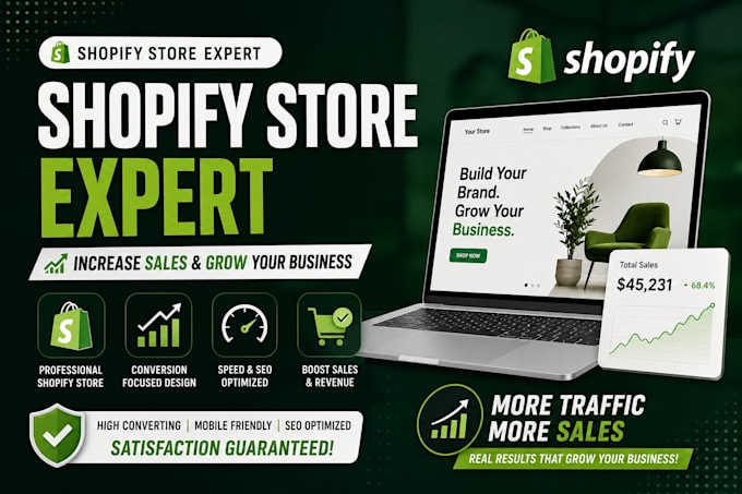 be your shopify store expert and increase sales