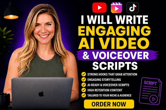 write engaging ai video and voiceover scripts