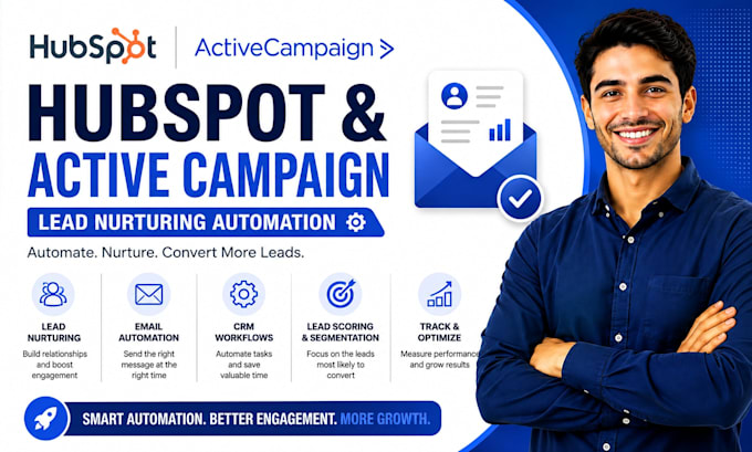 build hubspot activecampaign lead nurturing automation CRM workflows