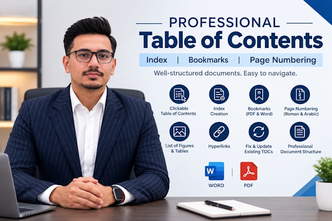 create a clickable table of contents for your word document