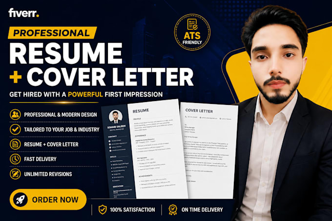 design a professional modern resume CV