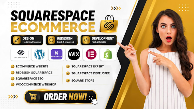 build squarespace website, squaresapce redesign, squarespace ecommerce store