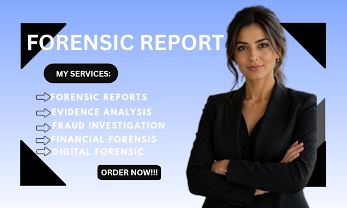 write a forensic report with detailed forensic analysis