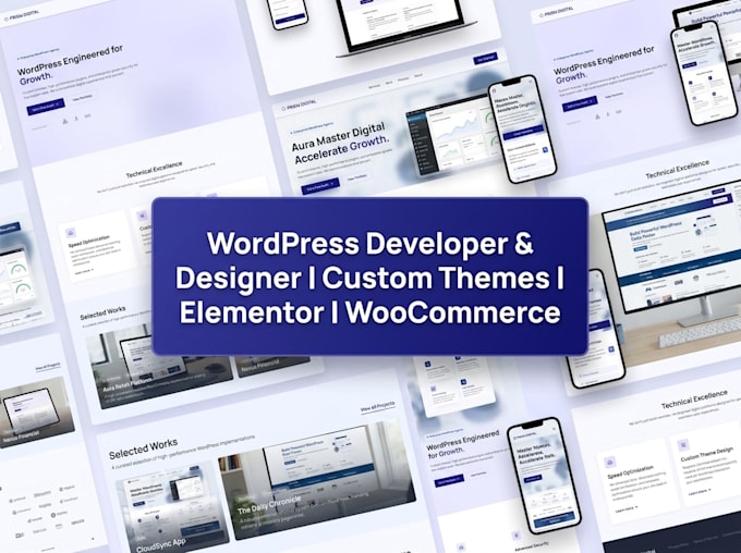 do wordpress website development, design or redesign website
