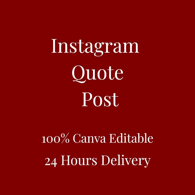 create clean instagram quote post design in canva