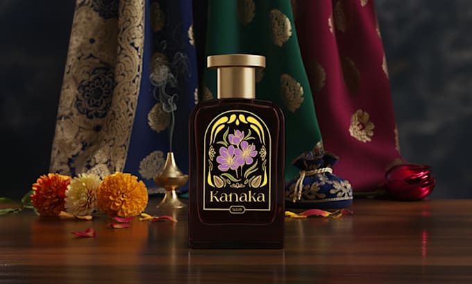 design packaging and label for your premium perfume bottle