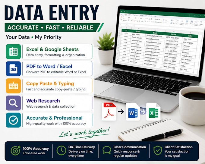 do accuate data entry