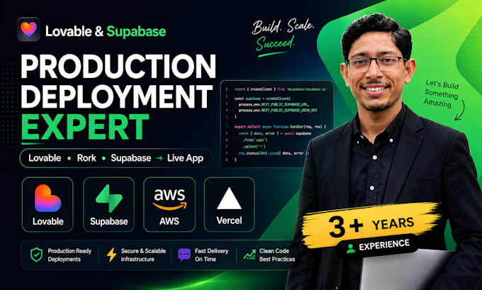 deploy and fix your lovable, rork, or supabase app to production