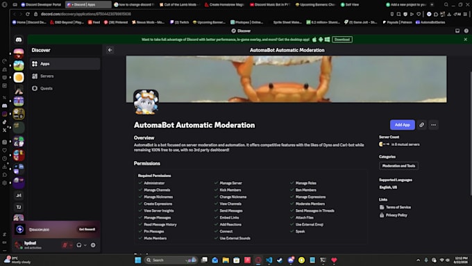 program your discord bot