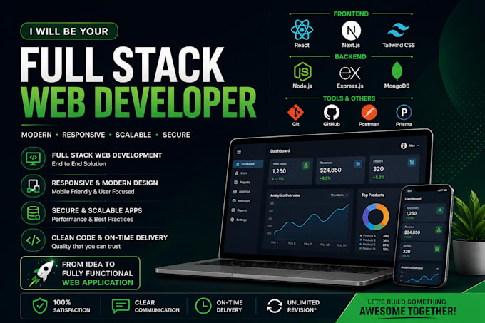create a full stack web app