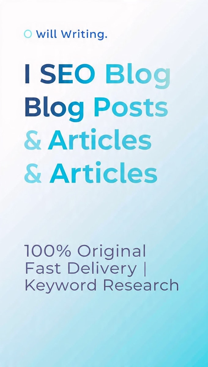 write SEO blog articles and website content