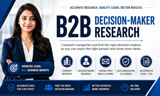 do b2b lead generation and decision maker research
