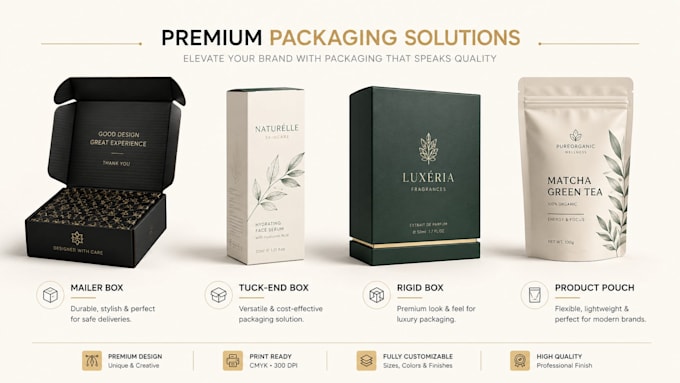 design professional packaging box and dieline