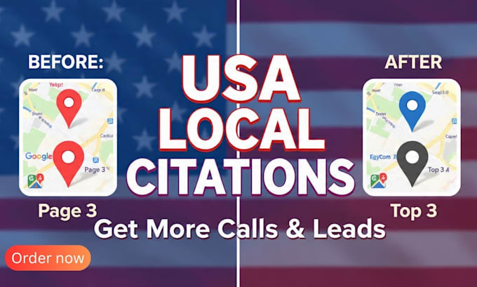 create 100 high da USA local citations for google maps ranking