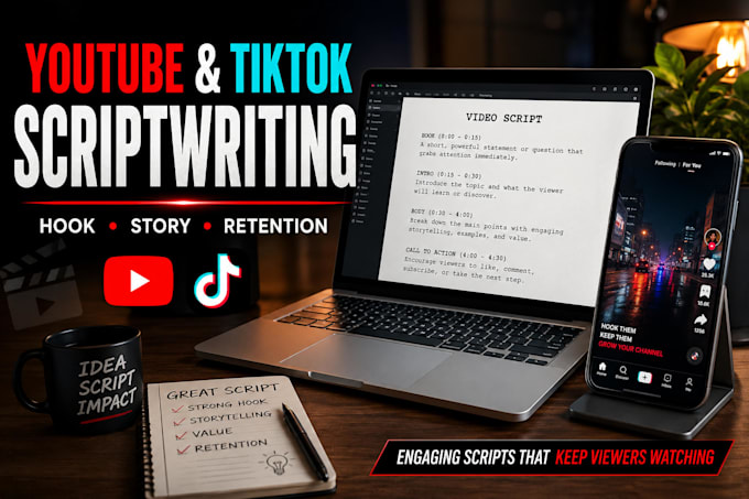 write viral youtube and tiktok video scripts that is engaging