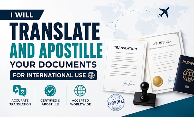 translate and apostille your documents for international use
