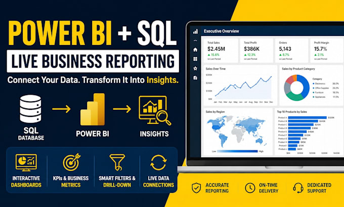 connect power bi to your database for live reporting