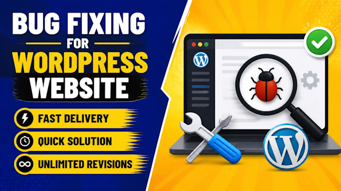 fix wordpress bugs, errors and issues on your website