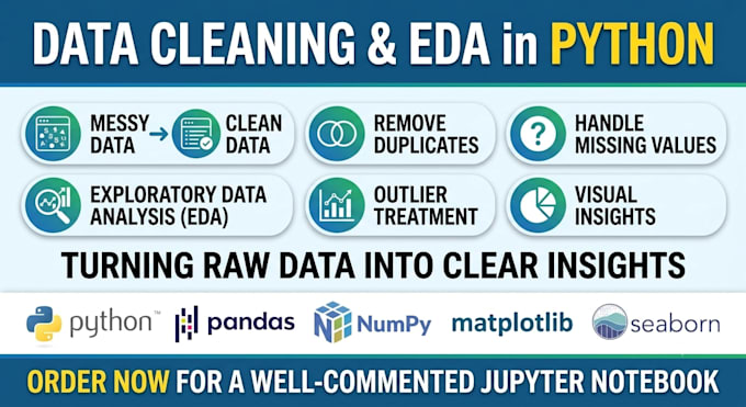 do data cleaning, preprocessing and eda using python