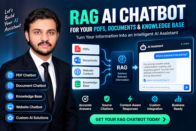 build a rag chatbot for your pdfs, documents and website