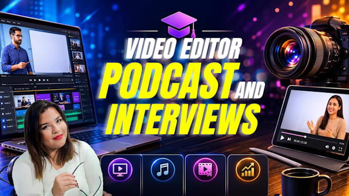 edit podcast videos and interviews