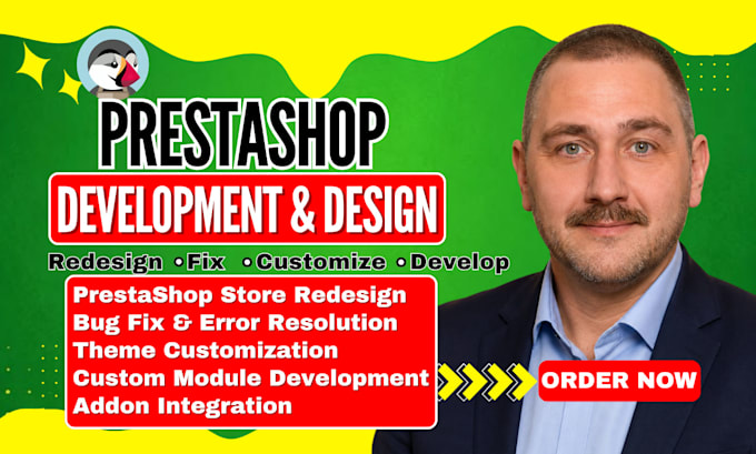 design, customize and optimize prestashop ecommerce store professionally
