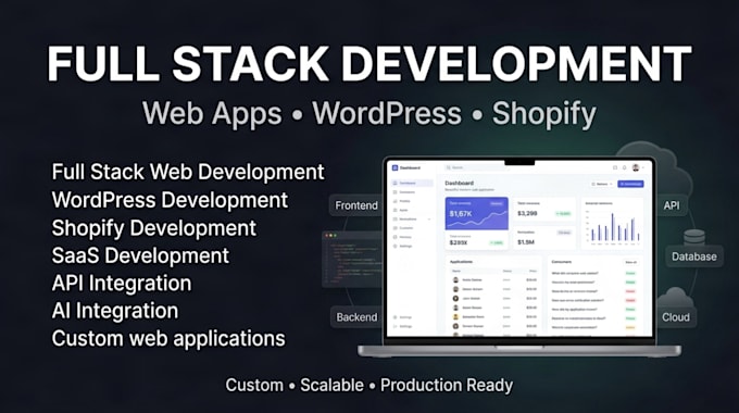 be full stack developer, shopify developer, wordpress developer
