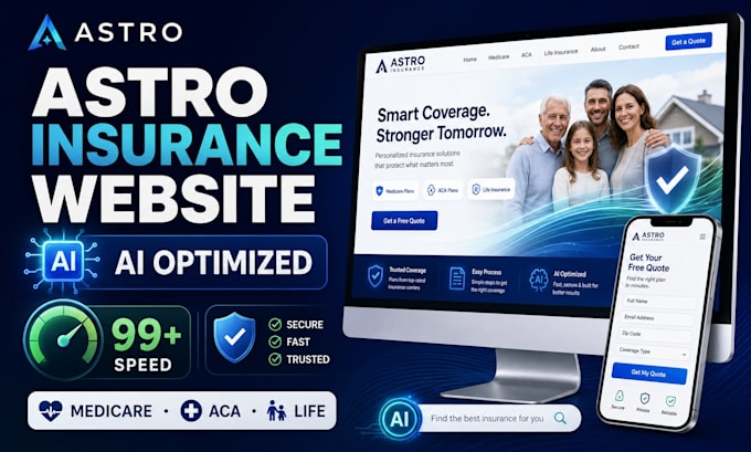 build an astro website for insurance agents with ai optimization