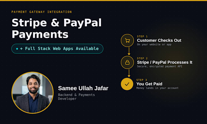 integrate stripe and paypal payment gateway into your website