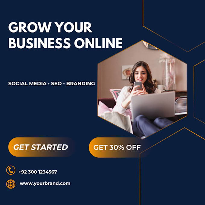 create professional social media posts design in canva