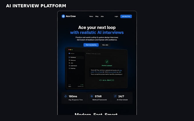 build a modern full stack website or web application