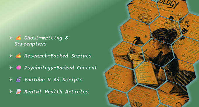 ghostwrite psychology backed scripts, stories and article