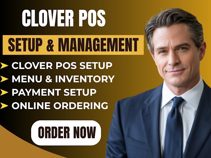 set up clover pos, menu, inventory and payment system